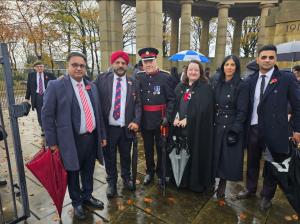 Faith Leaders gathered at the Sikh Soldier Memorial..jpg