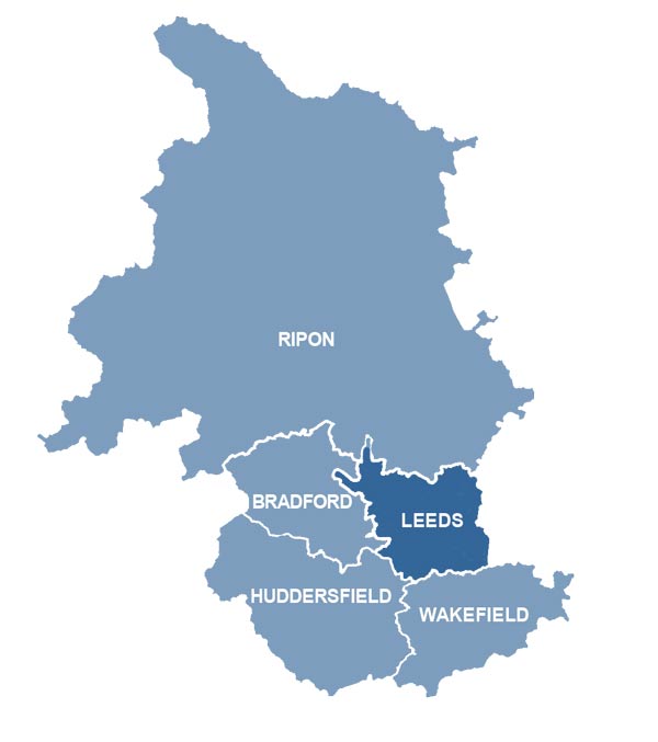 Leeds Area map