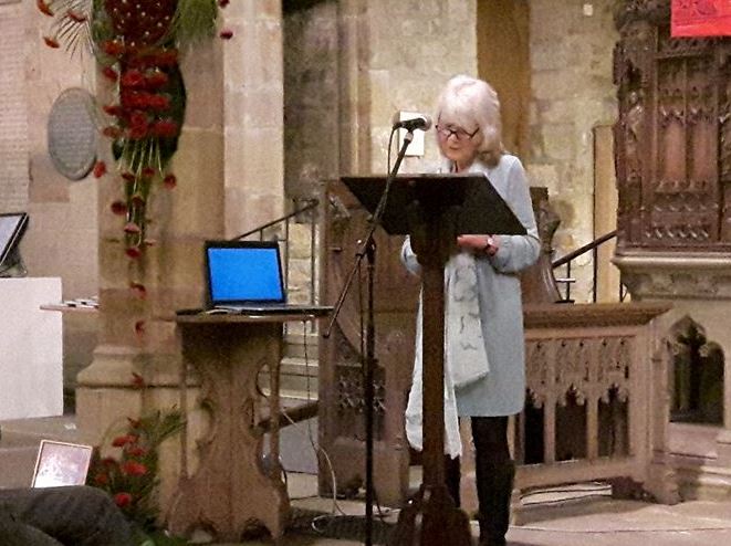 Jilly Cooper at Bradford Cathedral