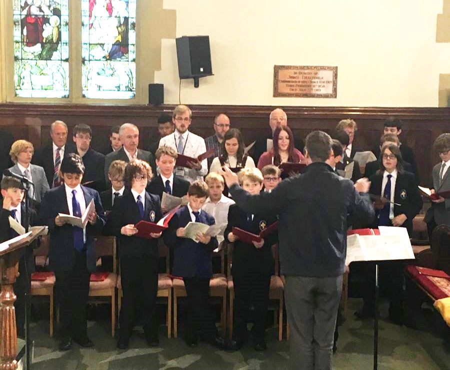 Bradford Cathedral Choir rehearse