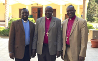 Bishops Hassan James, Ezekiel Kondo and Andudu Adam Elnail